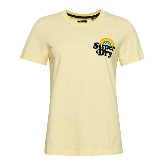 Superdry Γυναικεία κοντομάνικη μπλούζα Vintage Rainbow T-Shirt
